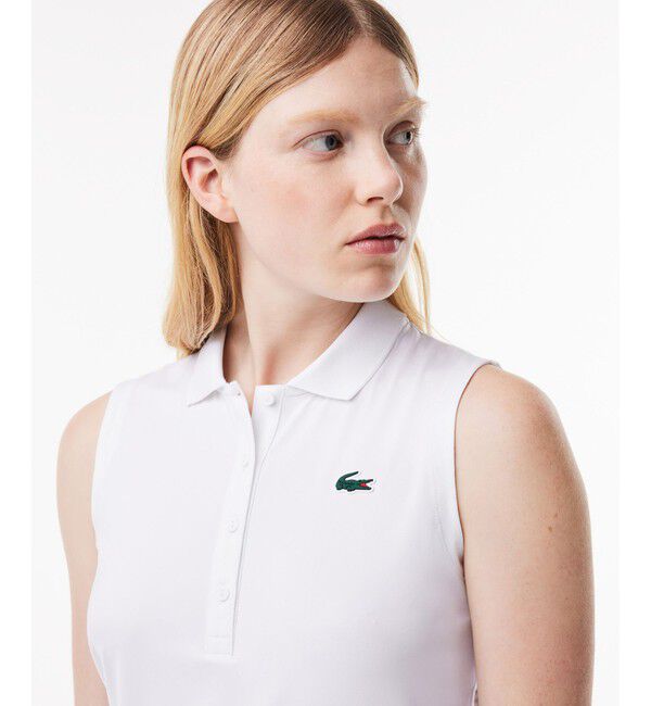 LACOSTE「UVカット UPF50+ ウルトラドライノースリーブゴルフポロシャツ」|ポロシャツ|