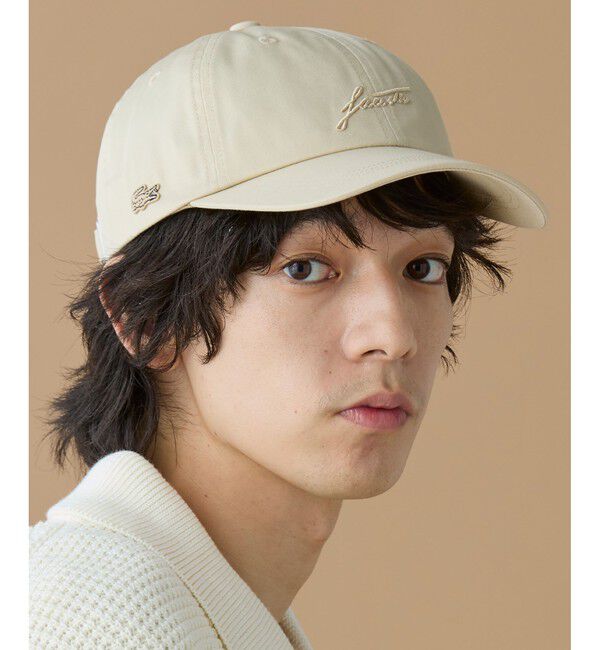 LACOSTE「トーン・オン・トーン6パネルキャップ」|キャップ・キャスケット|