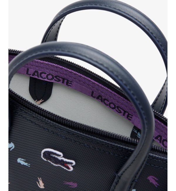 LACOSTE「ホリデー マルチカラーワニロゴプリントミニトートバッグ」|トートバッグ|