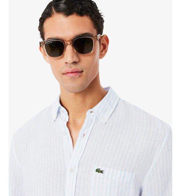 LACOSTE「リネンストライプシャツ」|シャツ・ブラウス|