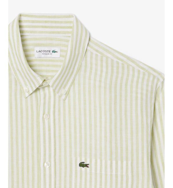 LACOSTE「リネンストライプシャツ」|シャツ・ブラウス|