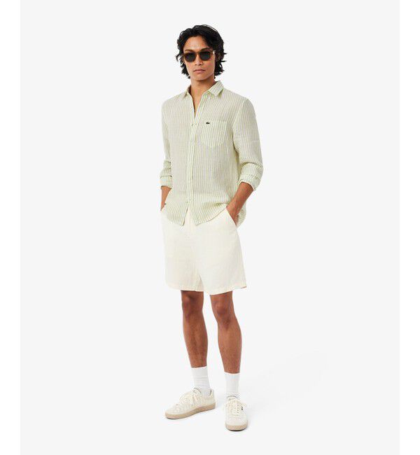 LACOSTE「リネンストライプシャツ」|シャツ・ブラウス|