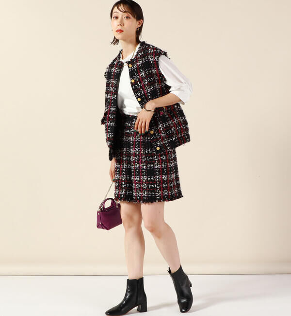 NOLLEY'S「カラーミックスツイードジレ」|ベスト・ジレ|