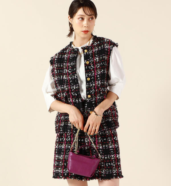 NOLLEY'S「カラーミックスツイードジレ」|ベスト・ジレ|