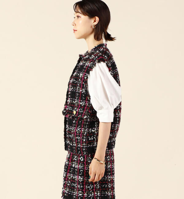 NOLLEY'S「カラーミックスツイードジレ」|ベスト・ジレ|