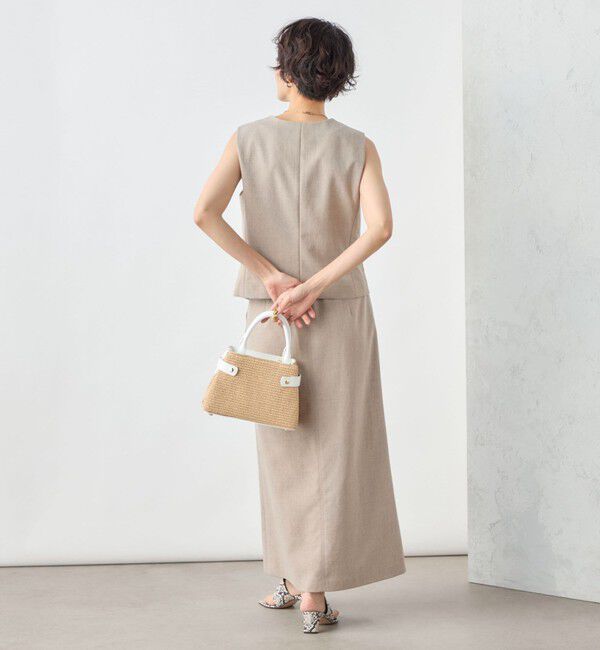 NOLLEY'S sophi「《セットアップ対応》ウォッシャブル麻調合繊ロングスカート」|スカート|