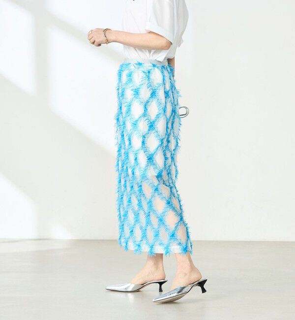 NOLLEY'S「《セットアップ対応》KIRYUバイヤスカットジャガードスカート」|スカート|