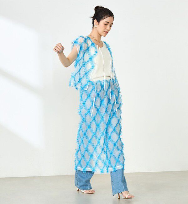 NOLLEY'S「《セットアップ対応》KIRYUバイヤスカットジャガードスカート」|スカート|