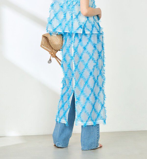 NOLLEY'S「《セットアップ対応》KIRYUバイヤスカットジャガードスカート」|スカート|