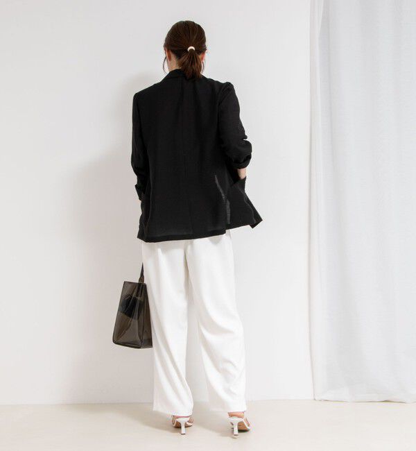 NOLLEY'S sophi「ウォッシャブルシアーシルクライトジャケット」|テーラードジャケット|