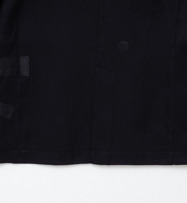 NOLLEY'S「ウォッシャブルリネン風シアー5分袖ジャケット」|ノーカラージャケット|