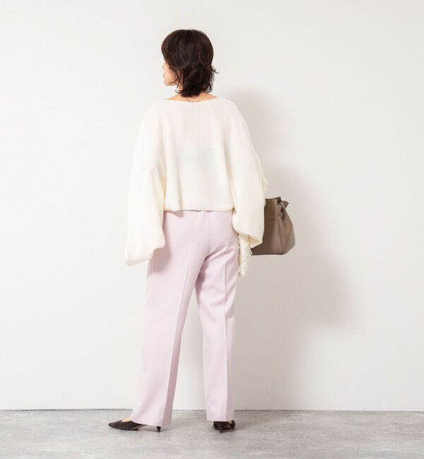 NOLLEY'S「ウォッシャブルウール調愛されセミワイドパンツ」|その他|