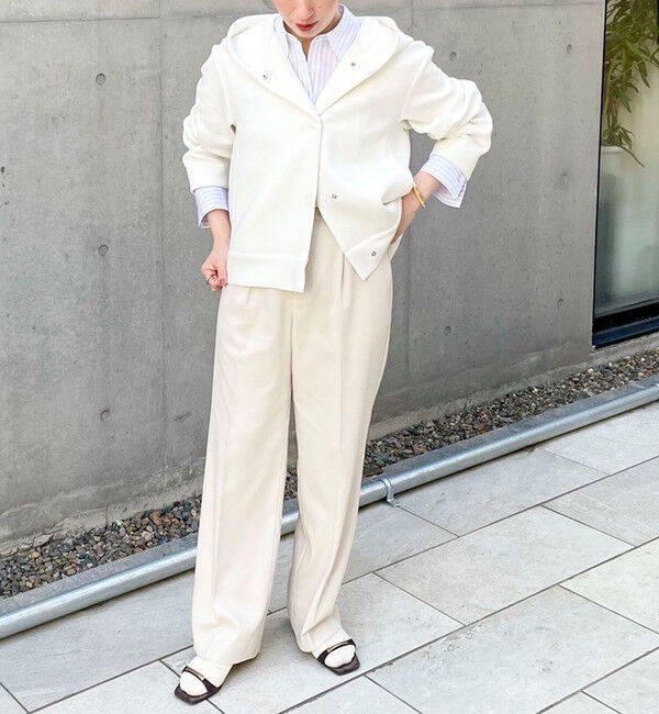 NOLLEY'S「《セットアップ対応》ウォッシャブルジョーゼットタックパンツ」|その他|