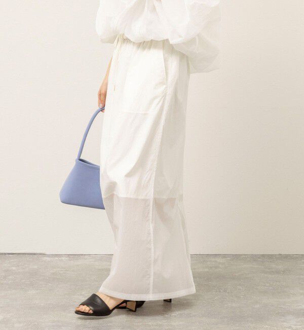 MAQWEL「《セットアップ対応》【MAQWEL/マクウェル】ウォッシャブルシアースカート」|スカート|