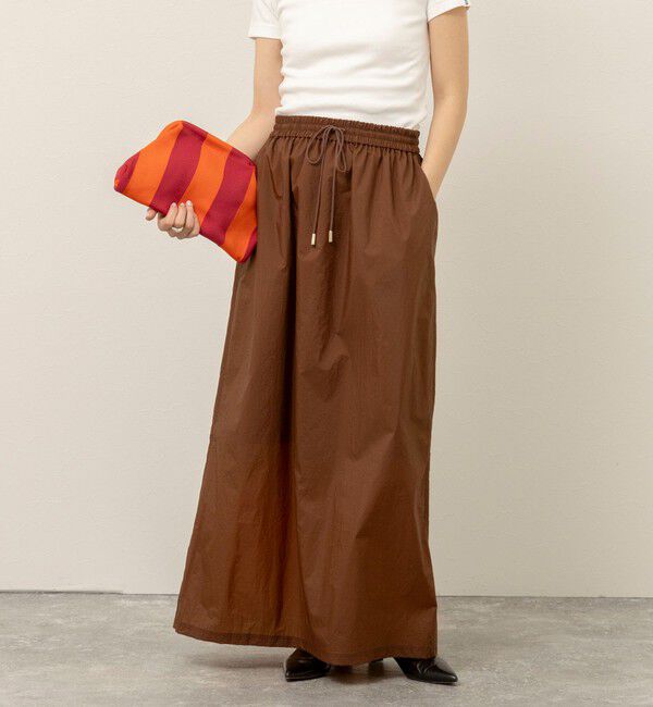 MAQWEL「《セットアップ対応》【MAQWEL/マクウェル】ウォッシャブルシアースカート」|スカート|