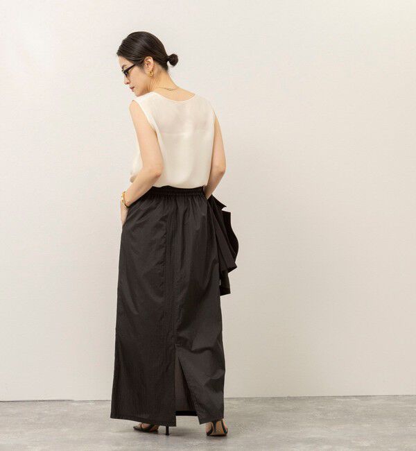 MAQWEL「《セットアップ対応》【MAQWEL/マクウェル】ウォッシャブルシアースカート」|スカート|