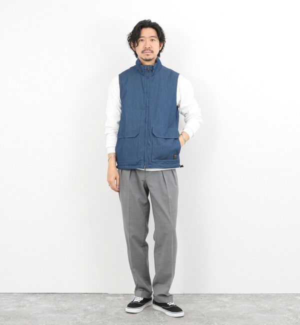 NOLLEY'S goodman「【TAION/タイオン】NON DOWN MILITARY R/S HI NECK VEST 26SS」|ベスト・ジレ|