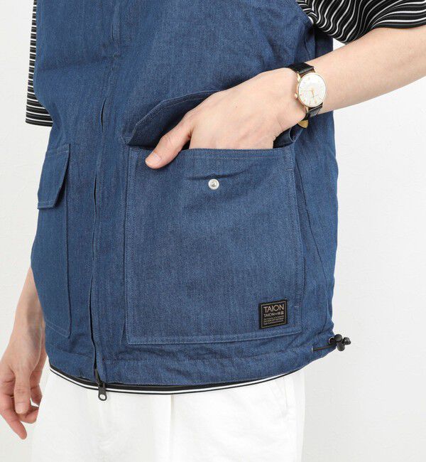 NOLLEY'S goodman「【TAION/タイオン】NON DOWN MILITARY R/S HI NECK VEST 26SS」|ベスト・ジレ|