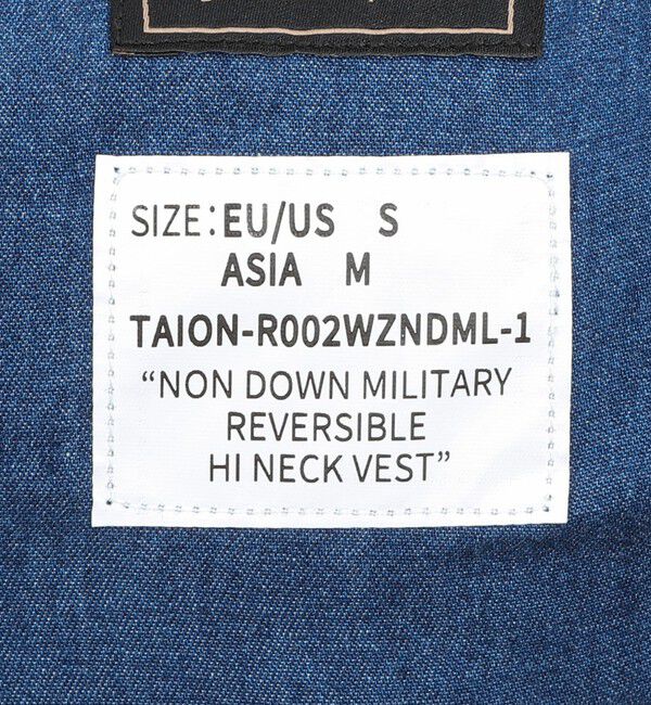 NOLLEY'S goodman「【TAION/タイオン】NON DOWN MILITARY R/S HI NECK VEST 26SS」|ベスト・ジレ|