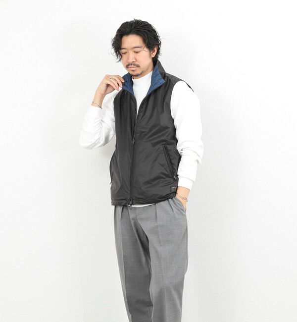 NOLLEY'S goodman「【TAION/タイオン】NON DOWN MILITARY R/S HI NECK VEST 26SS」|ベスト・ジレ|