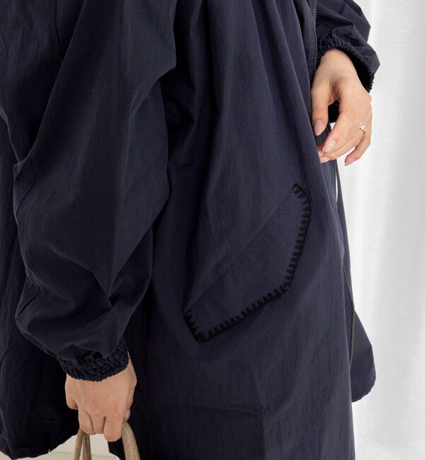 NOLLEY'S「【MARILYN MOON/マリリーンムーン】ウォッシャブルシャーリングギャザーブルゾン」|ブルゾン・スタジャン|