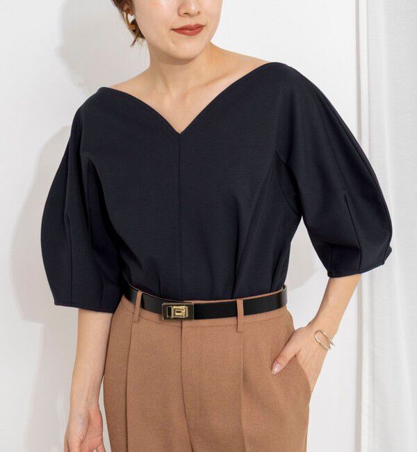 NOLLEY'S「【WEB限定】ウォッシャブルハートネックカットソー」|Tシャツ・カットソー|