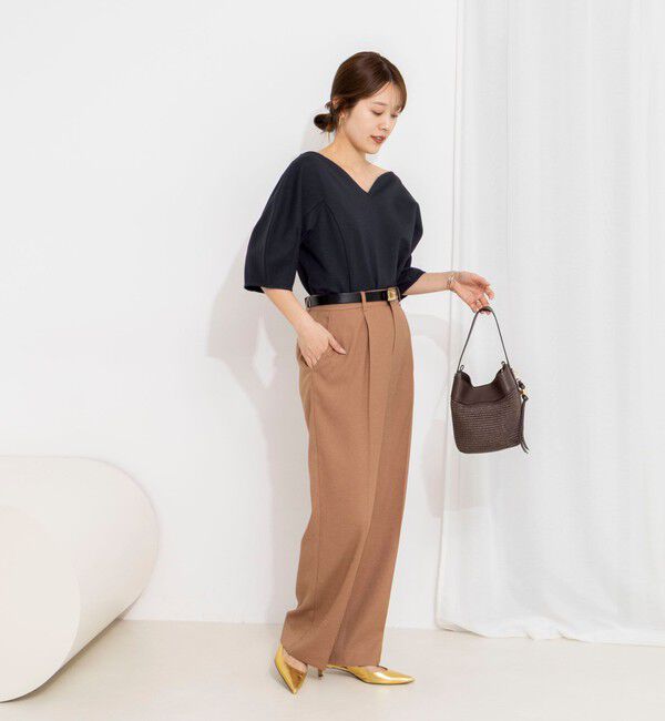 NOLLEY'S「【WEB限定】ウォッシャブルハートネックカットソー」|Tシャツ・カットソー|