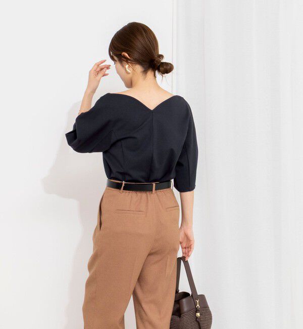 NOLLEY'S「【WEB限定】ウォッシャブルハートネックカットソー」|Tシャツ・カットソー|