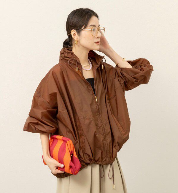 MAQWEL「《セットアップ対応》【MAQWEL/マクウェル】ウォッシャブルシアーブルゾン」|ブルゾン・スタジャン|