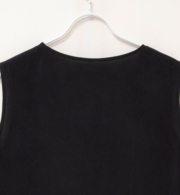 MAQWEL「《セットアップ対応》【MAQWEL/マクウェル】ウォッシャブルサテンノースリーブ」|シャツ・ブラウス|