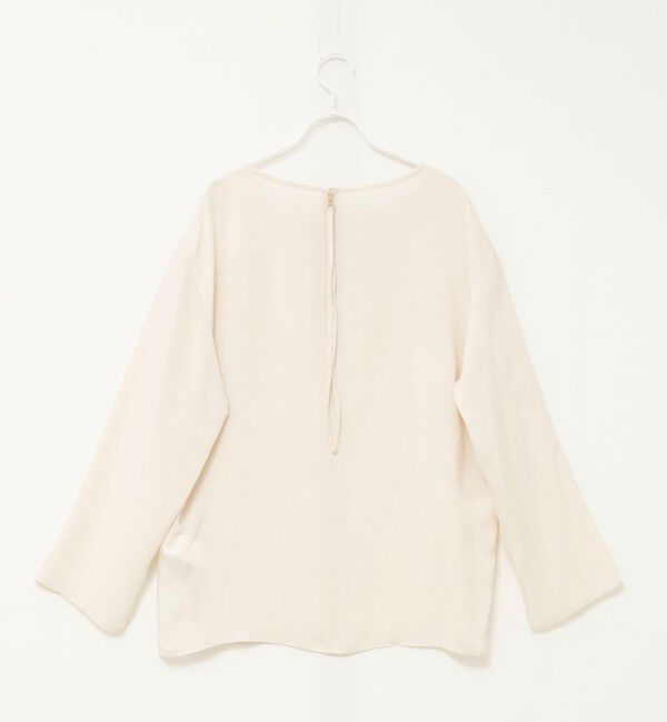 MAQWEL「《セットアップ対応》【MAQWEL/マクウェル】ウォッシャブルサテンTブラウス」|シャツ・ブラウス|