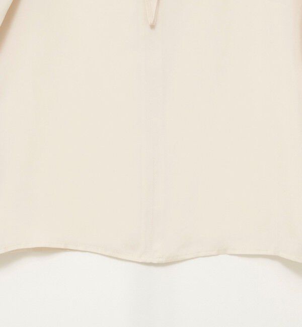 MAQWEL「《セットアップ対応》【MAQWEL/マクウェル】ウォッシャブルサテンTブラウス」|シャツ・ブラウス|