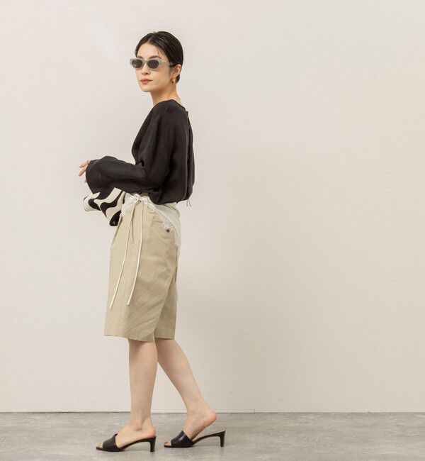 MAQWEL「《セットアップ対応》【MAQWEL/マクウェル】ウォッシャブルサテンTブラウス」|シャツ・ブラウス|