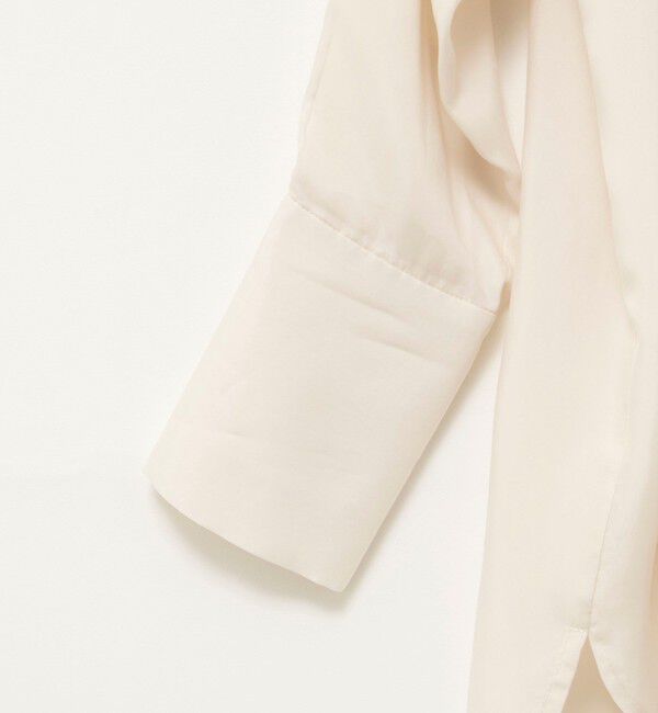 MAQWEL「《セットアップ対応》【MAQWEL/マクウェル】ウォッシャブルサテンシャツ」|シャツ・ブラウス|