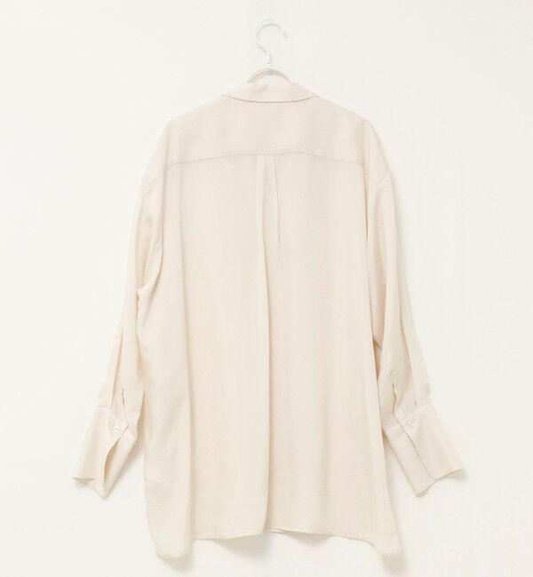 MAQWEL「《セットアップ対応》【MAQWEL/マクウェル】ウォッシャブルサテンシャツ」|シャツ・ブラウス|