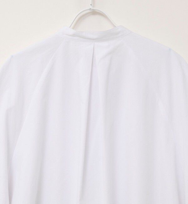 MAQWEL「【MAQWEL/マクウェル】ウォッシャブルバンドカラーラグランシャツ」|シャツ・ブラウス|