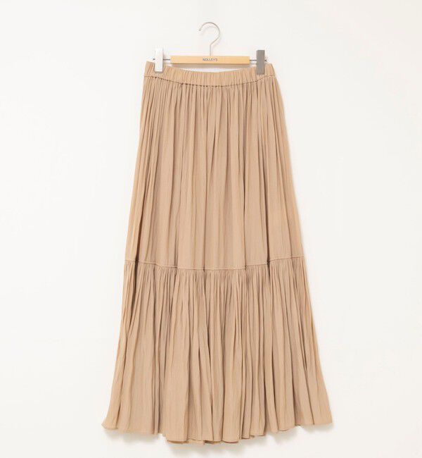 NOLLEY'S「ウォッシャブルカッセンギャザーマキシスカート」|フレア|