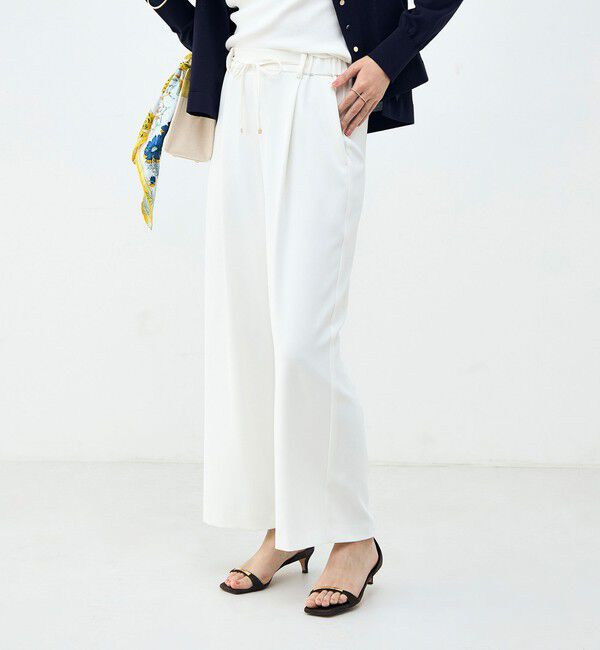 NOLLEY'S「《セットアップ対応》ウォッシャブルイージーツイルセミワイドパンツ」|その他|