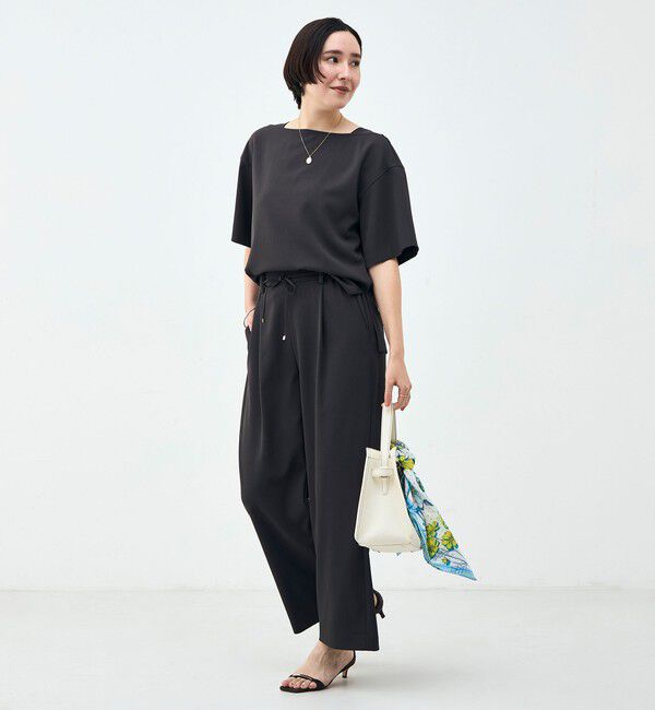 NOLLEY'S「《セットアップ対応》ウォッシャブルイージーツイルセミワイドパンツ」|その他|