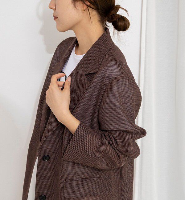 NOLLEY'S「ウォッシャブルカラミオーバージャケット」|テーラードジャケット|