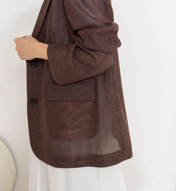 NOLLEY'S「ウォッシャブルカラミオーバージャケット」|テーラードジャケット|