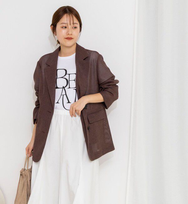 NOLLEY'S「ウォッシャブルカラミオーバージャケット」|テーラードジャケット|