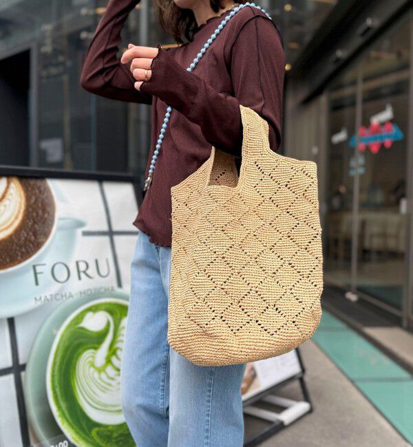NOLLEY'S「【IVAHONA/イバオナ】 ラフィアかごバッグ」|かごバッグ|