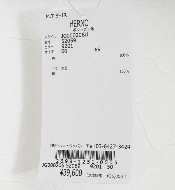 NOLLEY'S goodman「【HERNO】JERSEY KNIT CN ジャージ―ニットクルーネックTシャツ 26SS」|Tシャツ・カットソー|