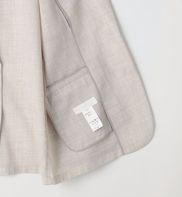 NOLLEY'S sophi「《セットアップ対応》ウォッシャブルリネンライクシアーボイルジャケット」|テーラードジャケット|