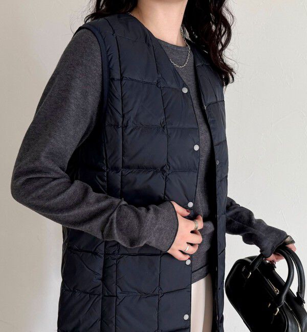 fredy emue「【TAION/タイオン】V NECK LONG DOWN VEST」|ベスト・ジレ|