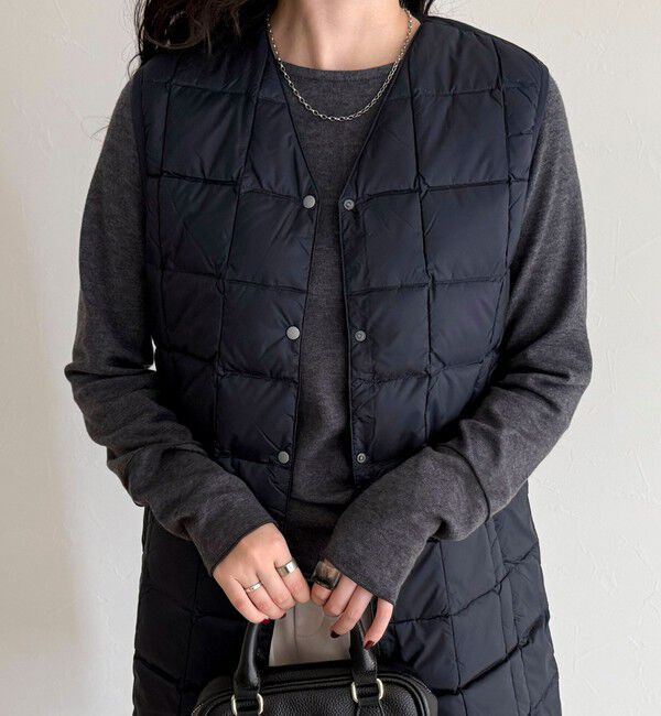 fredy emue「【TAION/タイオン】V NECK LONG DOWN VEST」|ベスト・ジレ|