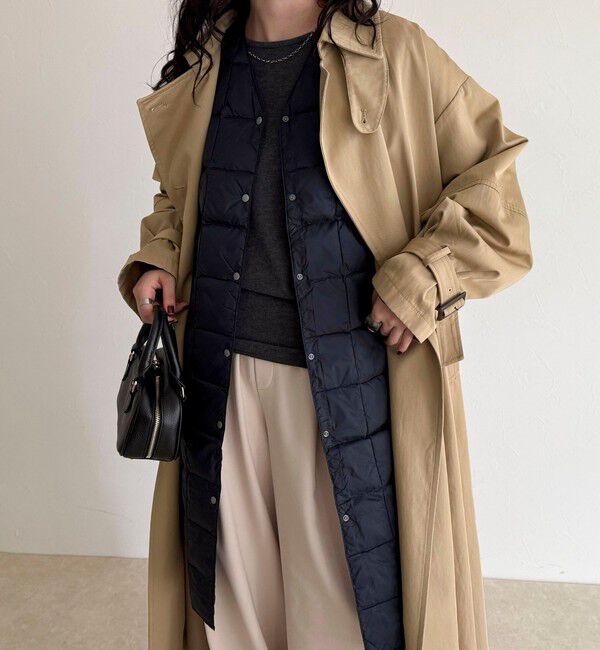 fredy emue「【TAION/タイオン】V NECK LONG DOWN VEST」|ベスト・ジレ|