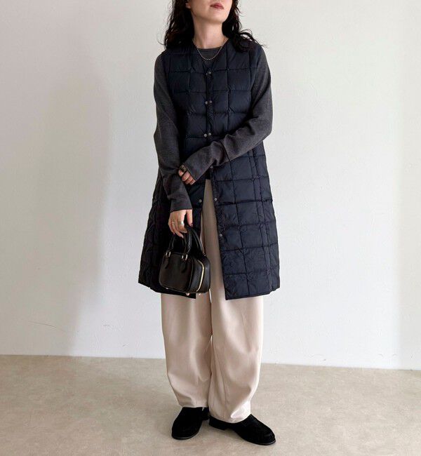 fredy emue「【TAION/タイオン】V NECK LONG DOWN VEST」|ベスト・ジレ|