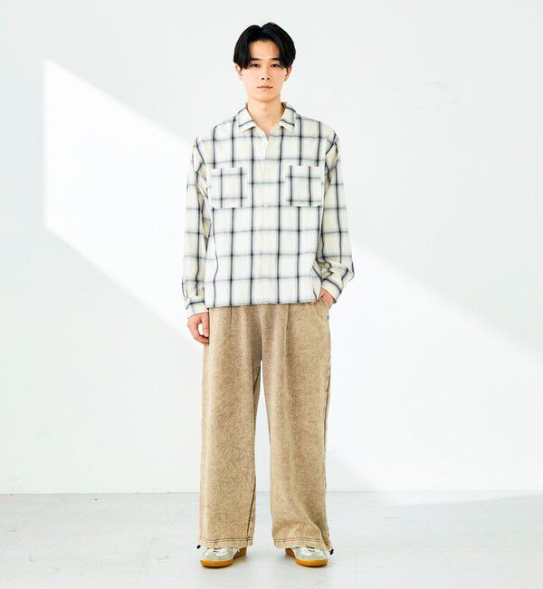 GLOSTER「【奥行きのある色合い】オンブレチェック ロングスリーブシャツ」|シャツ・ブラウス|